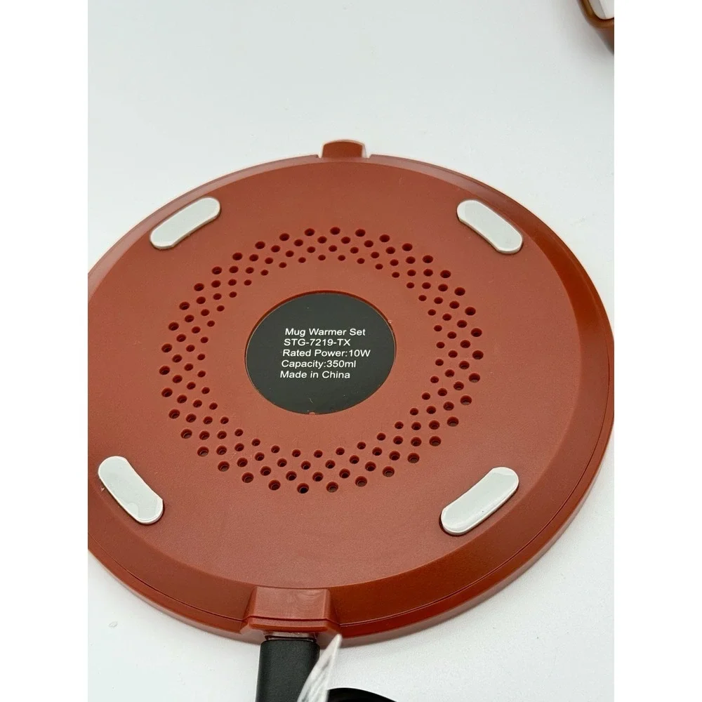 SmartGear Heated Mug Warmer Set 12oz USB Coffee Cup Heater STG-7219-TX Copper